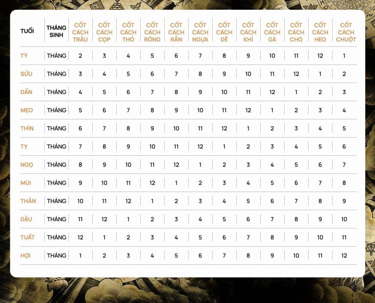Tử Vi Xem Cốt Sang Hèn